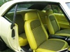 1969 Yellow Houndstooth Seat Cover Set Front and Rear