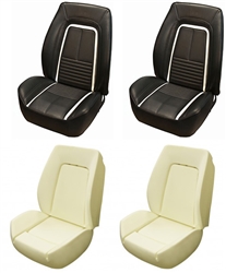 1967 DLX Camaro Custom TMI Sport II Seat Front Seat Covers and Foam Set, Deluxe Interior