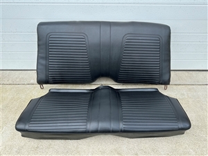 1969 Camaro Rear Seat Assembly, Coupe Original GM Used, Black