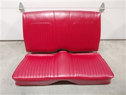 1967 - 1968 Camaro CONVERTIBLE Rear Seat Assembly, Red Standard Interior, Original GM Used