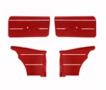 1968 Camaro Standard Interior Front and Rear Door Panels Set, Coupe or Convertible