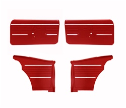 1968 Camaro Standard Interior Front and Rear Door Panels Set, Coupe or Convertible