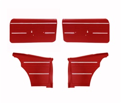 1968 Camaro Standard Interior Front and Rear Door Panels Set, Coupe or Convertible