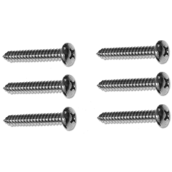 1968 - 1969 Camaro Door Panel Arm Rest Base Screws Set for Standard Interior, 6 Pieces