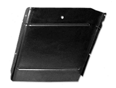 1967 - 1969 Camaro Convertible Upper Rear Side Well Cover Metal, Right Hand