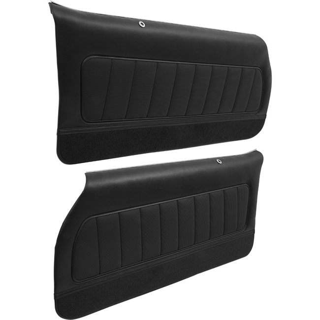 Image of a 1978 - 1979 Camaro Door Panels Set, Custom Deluxe or Berlinetta, Pre-Assembled with VINYL Inserts, Choose Color