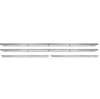 1967 Camaro Door Panel Moldings Set, Deluxe Interior, Front and Rear Upper, Chrome Stainless OE Style