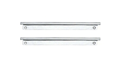 1967 Camaro Upper Deluxe Interior Rear Side Panel Chrome Trim Moldings for Convertible, Stainless Steel Pair