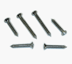 1967 Inner Pillar Post Trim Molding Screws Set, All Models, Chrome