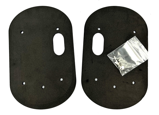 Image of a 1969 Camaro Non-Air Kick Panel Door Flapper Seals Set with Rivets