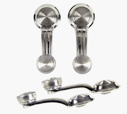 1967 - 1969 Window Crank Handles with Clear Knobs, Set of 4