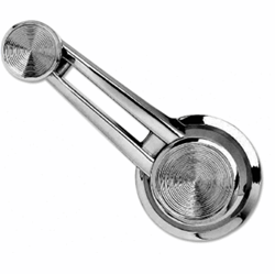 Custom Two Bar Window Crank Handle with Chrome Knob, Each