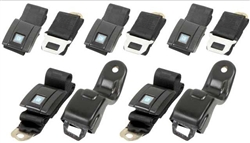 1967 - 1969 Camaro Standard Seat Belt Set, Front and Rear, OE Style