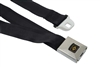 1967 Camaro Rear Deluxe Seat Belt with Black and Gold Starburst Push Button, Each