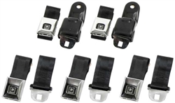 1968 - 1969 Camaro DELUXE Seat Belt Set, Front and Rear, OE Style