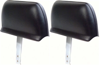 1967 Camaro Headrest Assemblies, Black, Pair, 7677884