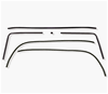 1967 Camaro Headliner Trim Moldings Set, Coupe Black 6 Piece Kit