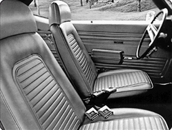 Camaro Central  1969 Camaro Front Bucket Seat Foam, Standard Interior, Each