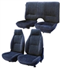 1982 - 1985 Camaro Standard Seat Covers Upholstery Set, Front and Rear Split GM Madrid Grain Vinyl