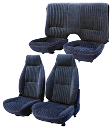 1982 - 1985 Camaro Standard Seat Covers Upholstery Set, Front and Rear Split GM Encore Velour