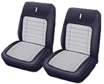 1968 Camaro Deluxe Houndstooth Front Bucket Seat Covers Upholstery Set
