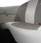 1969 Camaro Ivory White Houndstooth Rear Back Seat Covers Set