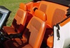 1969 Front and Rear Orange Houndstooth Seat Covers Upholstery Set