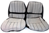 1970 Camaro Front Bucket Seat Covers Set, Deluxe Checkerboard Cloth