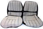 1970 Camaro Front Bucket Seat Covers Set, Deluxe Checkerboard Cloth