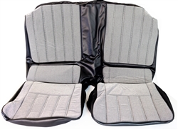 1970 Camaro Rear Back Seat Covers Set, Deluxe Checkerboard Cloth