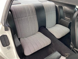 1971 Camaro Deluxe Interior Rear Back Seat Covers Set, Checkerboard Cloth