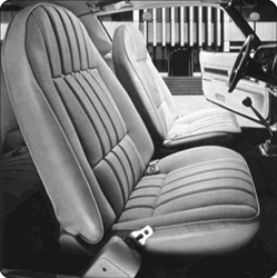 1973 Camaro Front Bucket Seat Covers, Type LT or Deluxe Custom Interior, Vinyl w/ Simulated Comfortweave Inserts