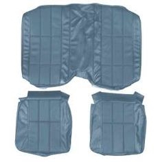 1977 - 1978 Camaro Rear Deluxe Back Seat Covers Set, Vinyl with Cloth Inserts
