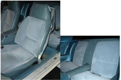 1979 Camaro Seat Covers Set, Front and Rear, Deluxe or Berlinetta, Vinyl with Cloth Inserts