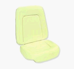 1969 Camaro Front Bucket Seat Foam without Wire, Standard Interior | Camaro Central