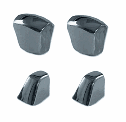 1967 - 1970 Camaro Seat Track and Back Adjusting Chrome Knob Set, Bucket and Bench, 4 Pieces
