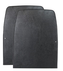 Image of 1971 - 1972 Camaro Front Bucket Seat Back Panels, Black Pair