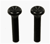 1968 - 1969 Camaro BLACK Door Lock Knobs, Pair