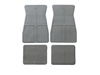 1973 - 1981 Camaro Floor Mats Set, Original GM Style, Silver Grey&#8203;