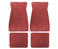 1973 - 1981 Camaro Floor Mats Set, Original GM Style, Red