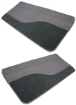 1989 - 1992 Door Panels Set, Rally Sport / IROC / 1991 - 1992 Z28, Choice of Colored GM Grain Vinyl and Colored Cut Pile Carpet