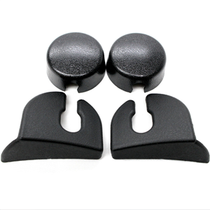 1982 - 1992 Camaro Hatch Strut Shock Cover Trim Kit in Black, 4 Piece Set