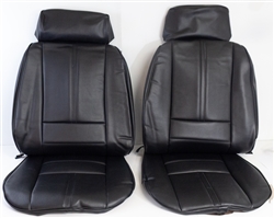 1988 - 1992 Camaro Deluxe Seat Covers Set, Front and Solid Rear, Vinyl