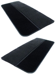 1986 - 1992 Camaro Door Panels Set, GM Regal Velour with Cut Pile Carpet