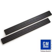 2010 - 2011 Camaro Logo Door Sill Plates, Black