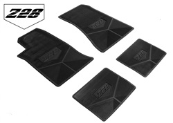 1982 - 1992 CAMARO CUSTOM FLOOR MATS SET, "Z28", Black