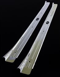 1967 - 1969 Camaro Door Jamb Step Sill Plates, Body by Fisher, Chrome, Pair