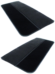 1986 - 1992 Door Panels Set, Choice of Colored Vinyl or Velour and Colored Cut Pile Carpet