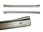 1967 - 1969 Camaro Plastic Brushed Stainless Look Door Jamb Sill Plates Set