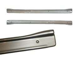 1967 - 1969 Camaro Plastic Brushed Stainless Look Door Jamb Sill Plates Set